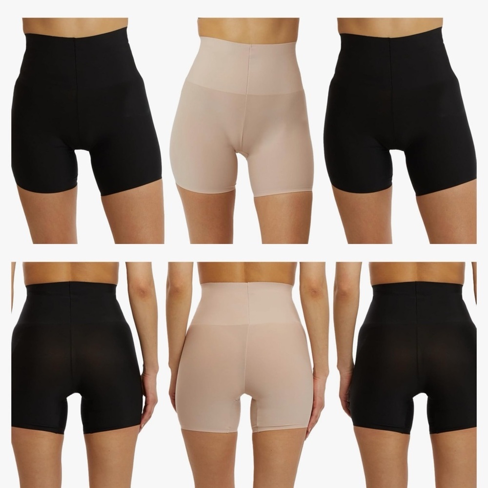 Skinny Girl High Waisted Tummy & Thigh Slimmer. XL. Black 86% Nylon/14% Spandex - Picture 2 of 13